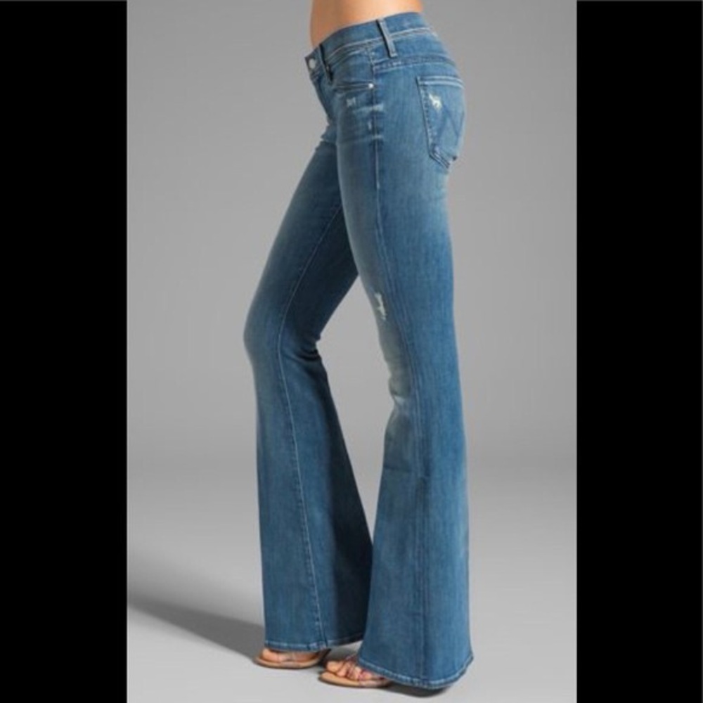 MOTHER The Cruiser Bootcut Jeans Size 26 Graffiti Girl Wash